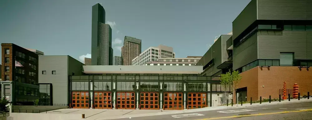 Aluminum glass overhead doors