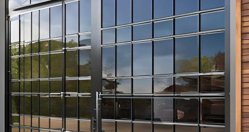Glass garage door