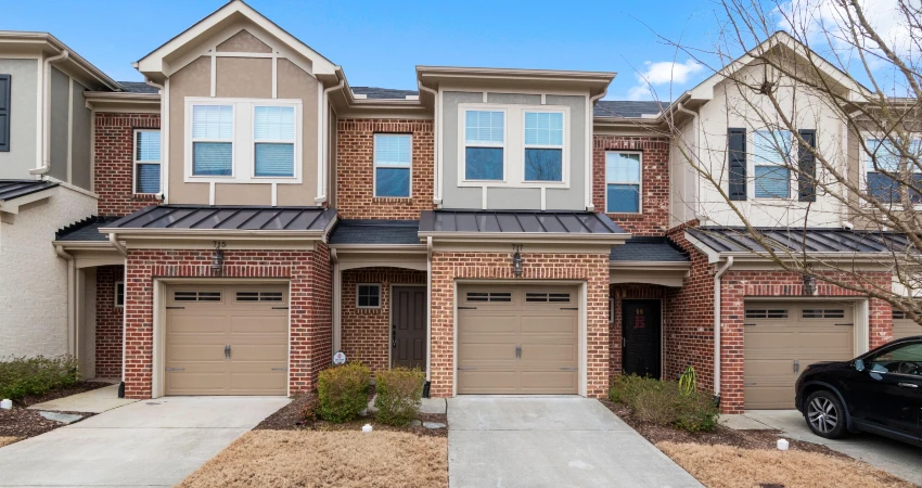 Houses with garage doors