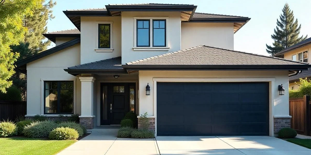 How Black Garage Doors Transform Home Exteriors