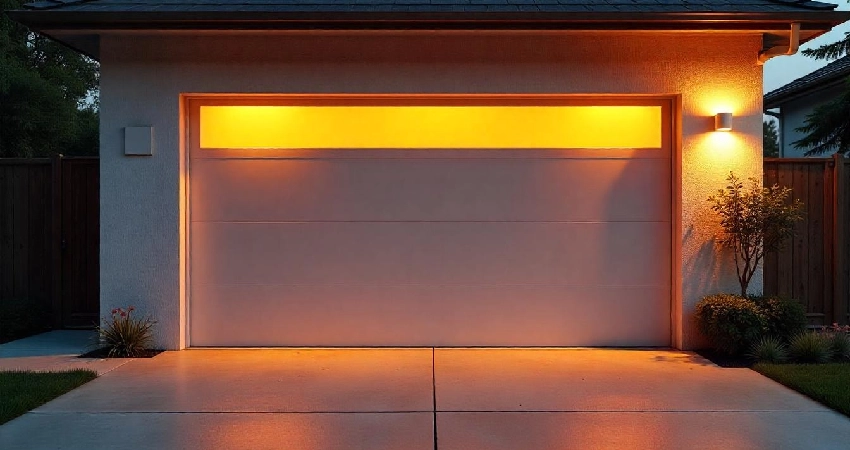 Insulated garage door