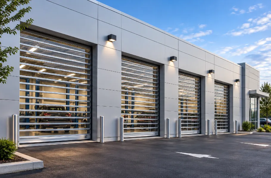 Modern Service Garage Façade