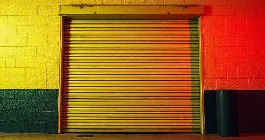 Steel garage door