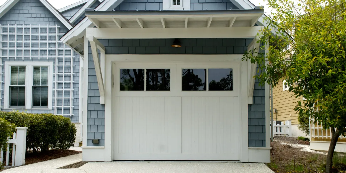 Wooden garage doors