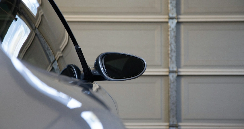 a close-up of a car's headlight