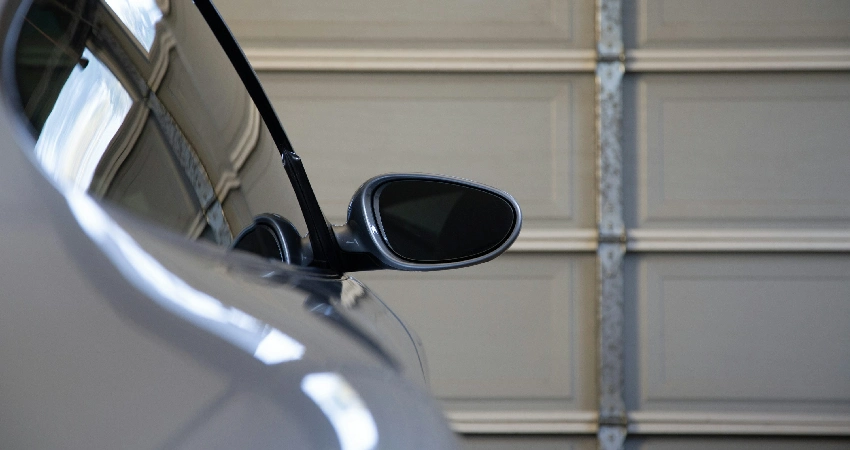 a close-up of a car's headlight