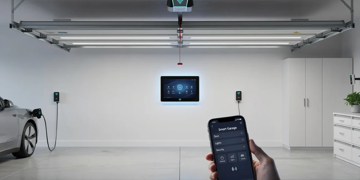 a modern smart garage system