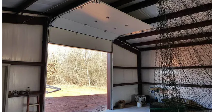 an open garage door