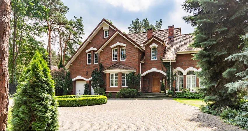 closed white wooden house garage door