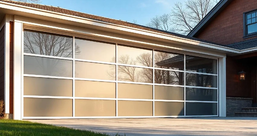 full-view aluminum garage door