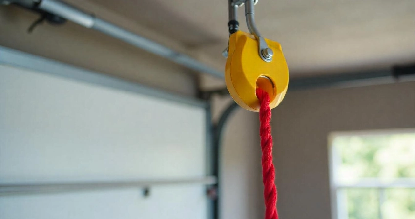 garage door emergency release rope