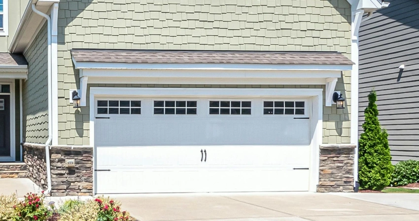 house exterior and garage door