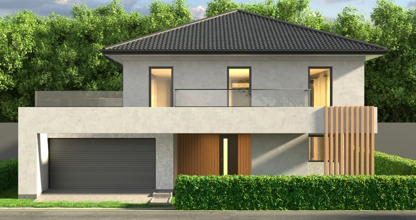 modern steel garage doors