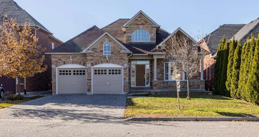 newly installed garage doors