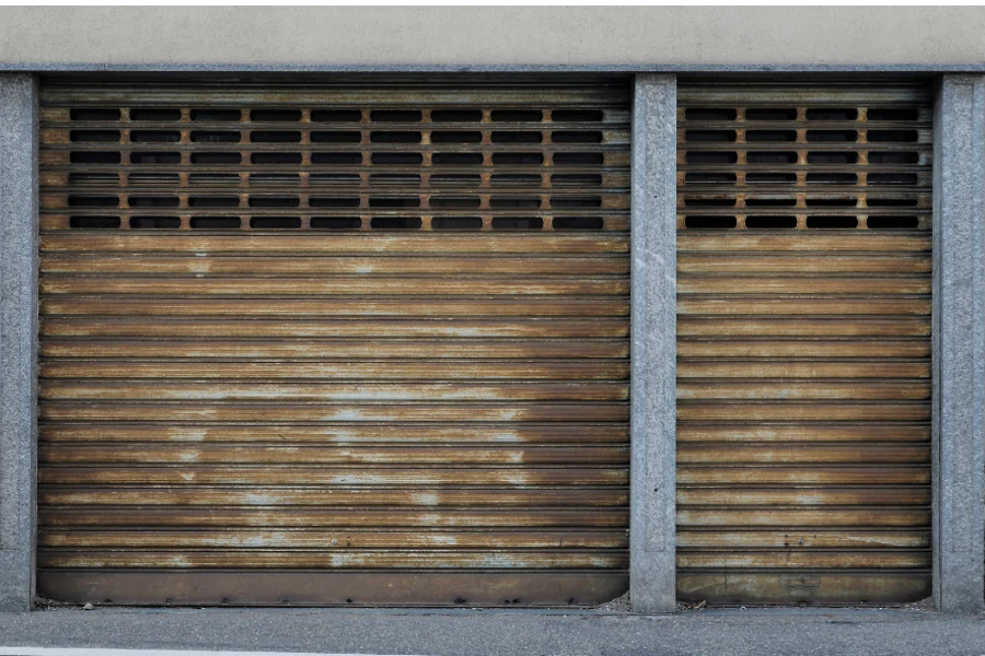 old garage door