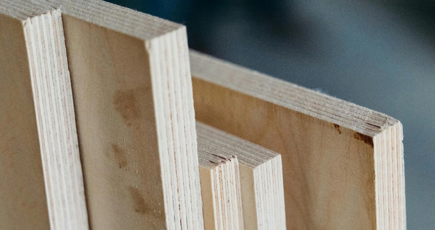 plywood used for boarding up garage door windows