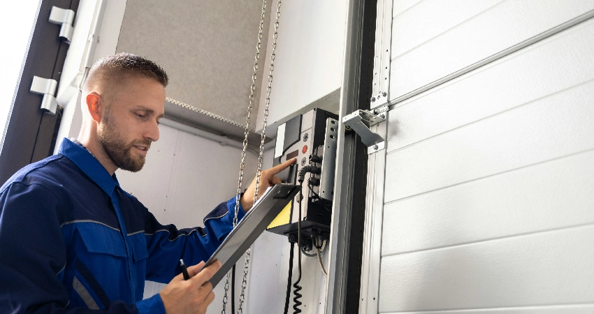 repairing a roll-up garage door