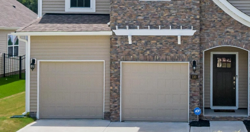 two garage doors